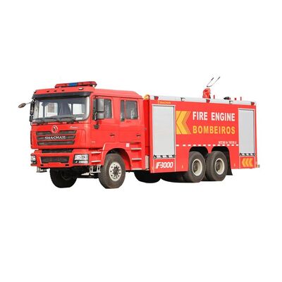 Vehículo Camión de Bomberos de Emergencia y Control de Incendios Shacman con Cañón de Niebla de Tecnología Avanzada