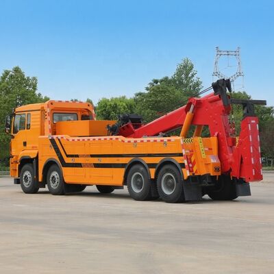 Αγορά SHACMAN 8x4 Drive Flat Bed Tow Truck 25Ton Diesel Fuel Truck Mounted Wrecker online manufacture