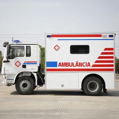 Buy Widely Used Ambulance SHACMAN Hospital Emergency Transit Car ICU Rescue Transport Ambulance Vehicle online manufacture