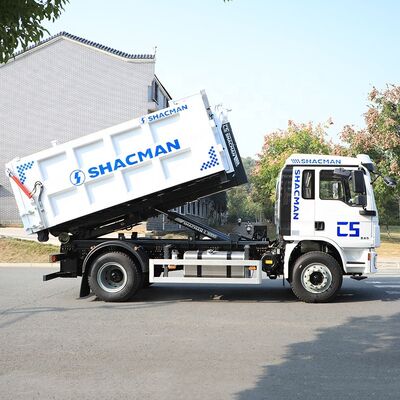 Buy Diesel Garbage Container Truck Manual Roll On Roll Off Hook Arm Garbage Truck online manufacture
