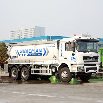 주문 샤크만 6X4 진공 하수 수축 트럭 합성 하수 제트 트럭 8m3 online manufacture
