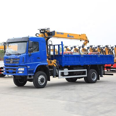 Buy 7 Ton Hydraulic Loader Crane Truck Mounted SHACMAN Diesel Crane Truck online manufacture