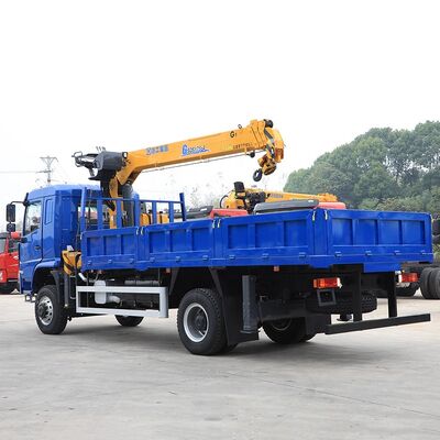 kaufen Hydraulischer Gerade-Boom-Truck 7 Tonnen Rechtshand-Truck Montierte Knöchel-Boom-Kran online manufacture