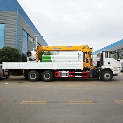 Buy 6x4 Heavy Duty Straight Boom Truck Mobile Telescopic Boom Crane 14 Ton Truck Mounted Crane online manufacture
