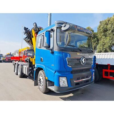 Buy Shacman Foldable Straight Arm Crane Truck with 380HP Engine and 6×4 Driving Type for Heavy Duty Lifting online manufacture