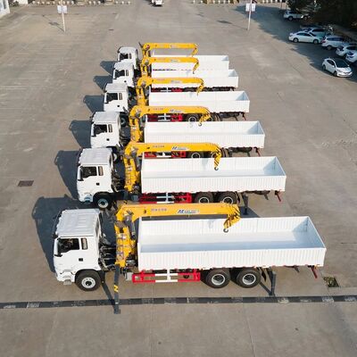 Buy Shacman Customize Power Cargo Transport Spray Tractor Telescopic Arm Crane Dump Truck online manufacture