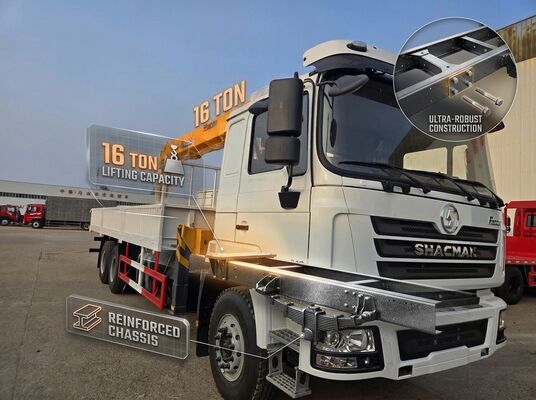 Αγορά Φορτηγό Γερανοφόρο SHACMAN F3000 6x4 Βαρέως Τύπου 16 Τόνων Χωρητικότητα Ανύψωσης 340HP Κινητήρας Diesel Weichai 25000kg Μεικτό Βάρος Οχήματος online manufacture