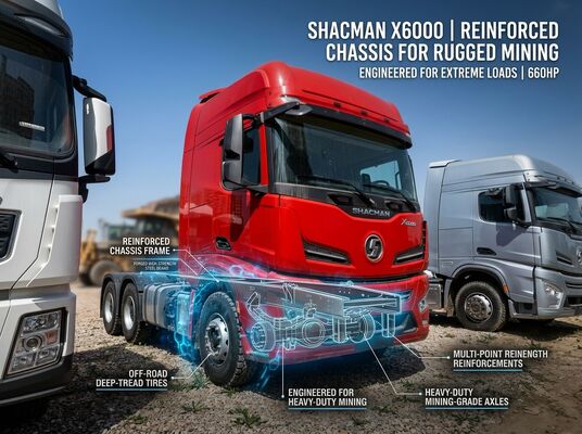 買う Shacman X6000 6x4 重荷 トラクター トラック 660HP 鉱山 半トレーラー ヘッド AMT online manufacture