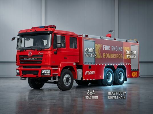 Besorgen SHACMAN F3000 6x4 Schaumfeuerwagen 6000L Wasser 3000L Schaumbehälter Weichai WP10 340HP CB10/60 Feuerpumpe online manufacture