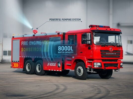 Besorgen SHACMAN F3000 6x4 Tanklöschfahrzeug 8000L Weichai WP10 340PS CB10/60 Feuerlöschpumpe für die Stadtfeuerwehr online manufacture