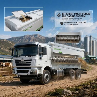 Besorgen Futtermischer-LKW SHACMAN F3000 6x4 35CBM 360-Grad-Dreh-Austrags-Schnecken-LKW online manufacture