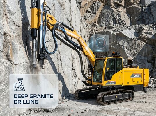 buy JINKE JK 930 High Pressure DTH Drilling Rig 2.4MPa 140mm Hard Rock Blast Hole online manufacture