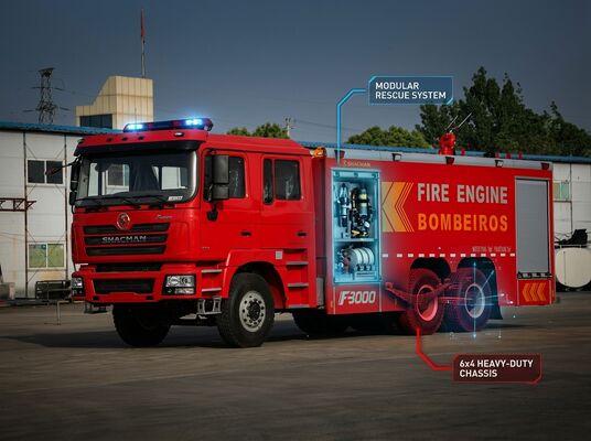 Comprar SHACMAN F3000 6x4 caminhão de resgate de incêndio de emergência motor de resgate de incêndio com compartimento de equipamento online manufacture