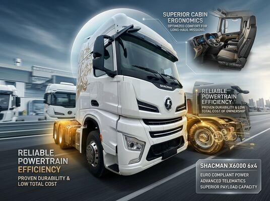 Купить Тягач Shacman X6000 6x4 с низким расходом топлива европейского стандарта для дальних перевозок online manufacture