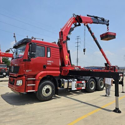 品質 4-8 セクション 4x4 6x4 8x4 20 25 30 50 60 80 100 150 200 220 トンダブルキャビンの大型トラックに搭載されたクレーン 工場
